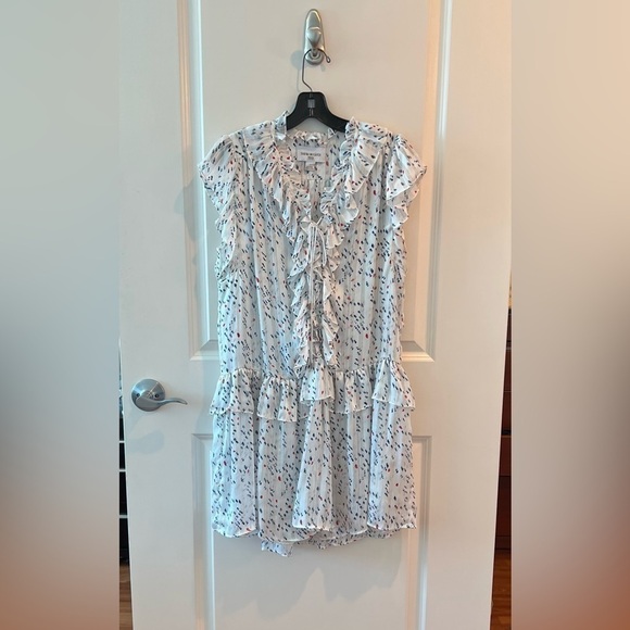 Sabina Musayev White Dot Sun Dress - Picture 2 of 16